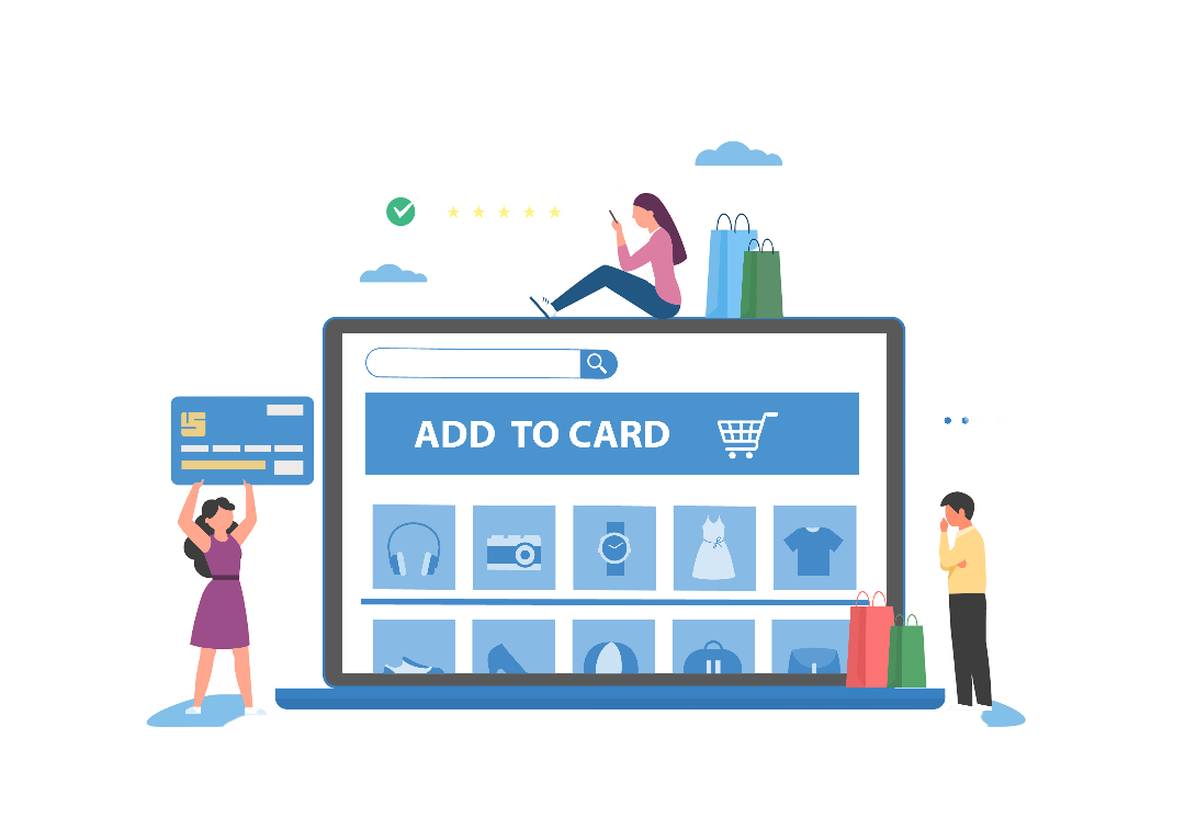 E-commerce Shop Ads Illustration
